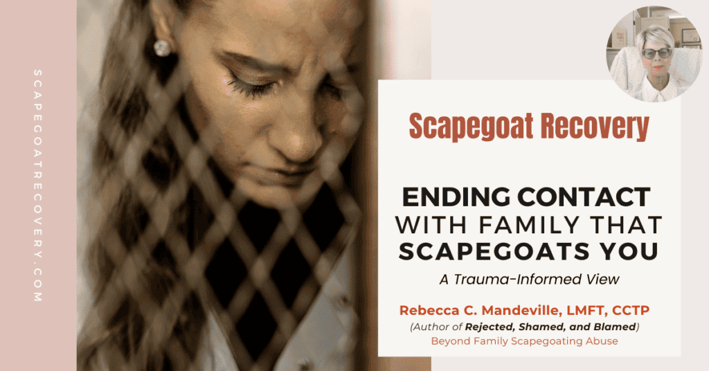 Going No Contact With Family Fsa Scapegoat